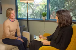woman in therapy with counselor